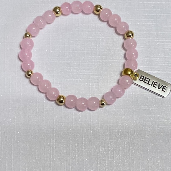 Rose Quartz charm bracelet - Picture 1 of 1